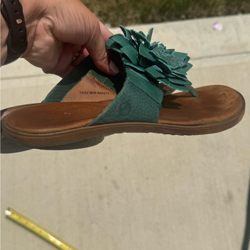 Born Flower sandals teal thong - Picture 6 of 9